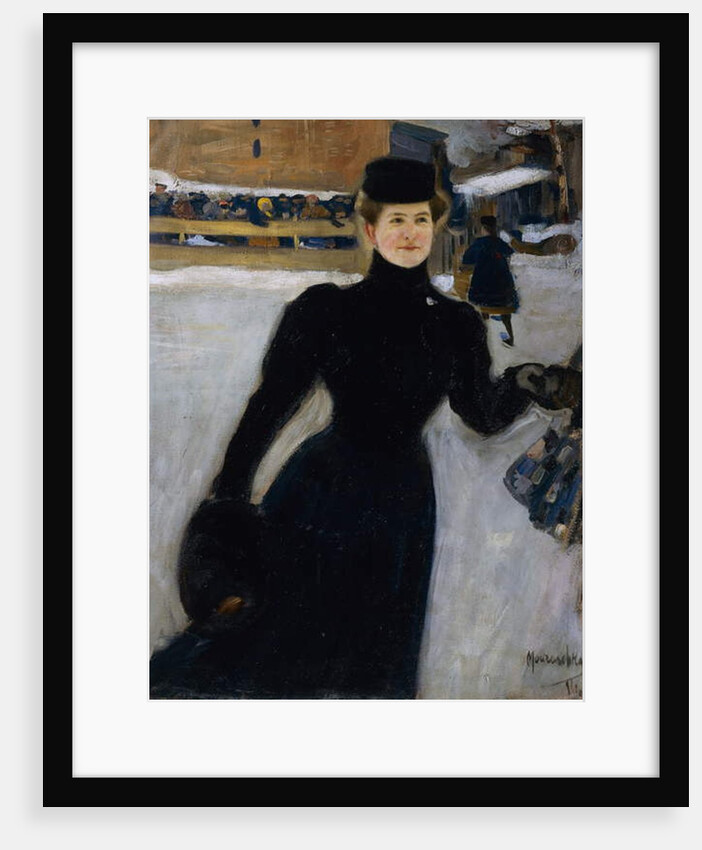 At skating rink, 1902-1903 by Oleksandr Murashko