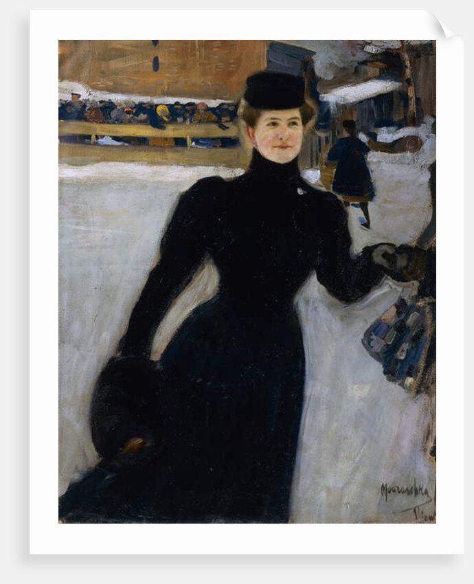 At skating rink, 1902-1903 by Oleksandr Murashko