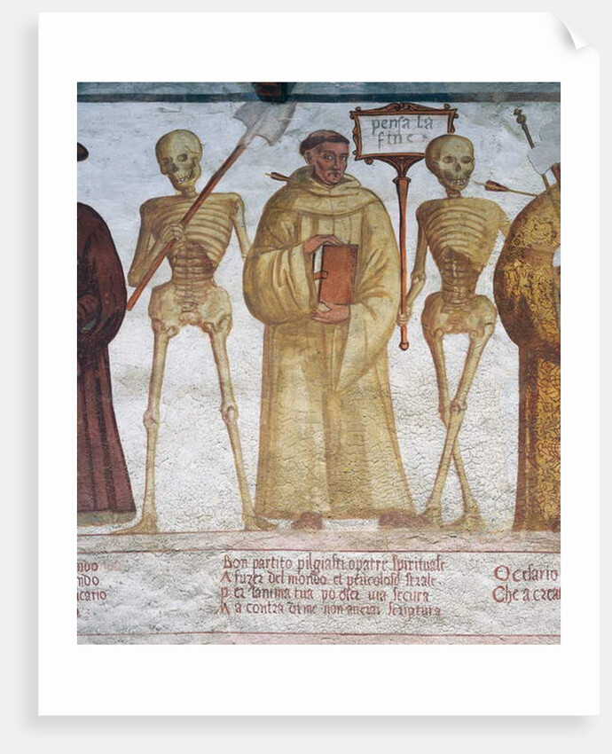 Death with the Monk and the Emperor by Simone II Baschenis