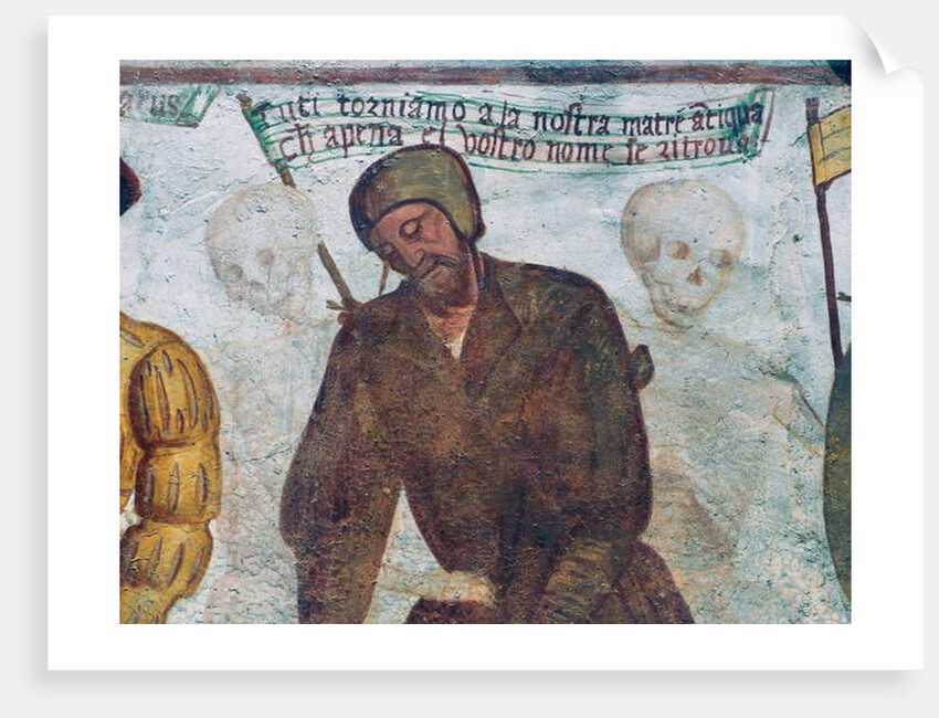 Death with the lame man by Simone II Baschenis