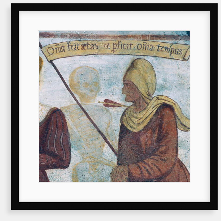 Death with the old woman by Simone II Baschenis