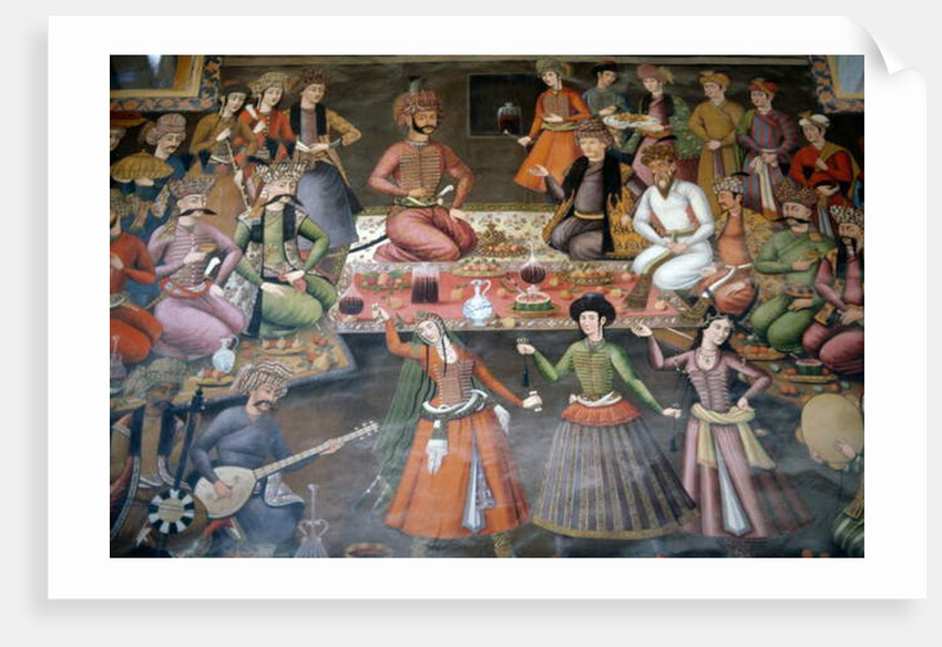 Shah Abbas I Great receiving Nadr Vali Muhammad Khan of Khanate of Bukhara, Reception Hall, 1647 by Persian School