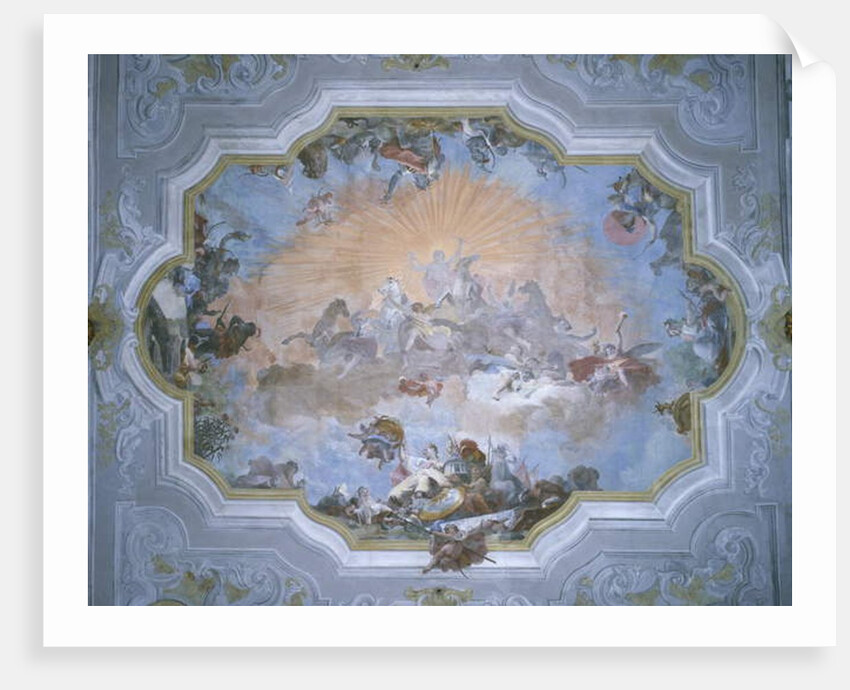 Four corners of the world, ceiling of the ballroom, 1753 by Giovanni Battista Crosato
