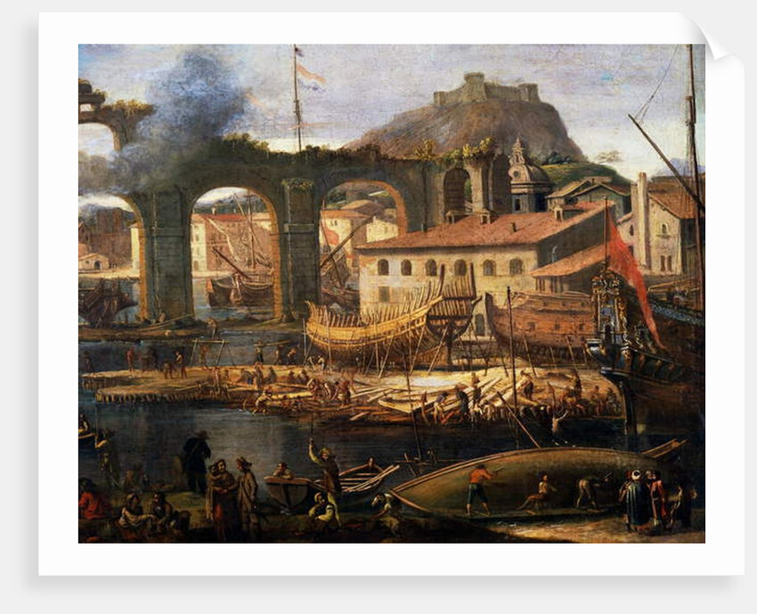 The Shipyards of La Ciotat, 1664 by Jean Baptiste I de La Rose
