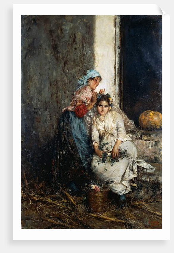 Young bride, c.1885 by Vicenzo Irolli