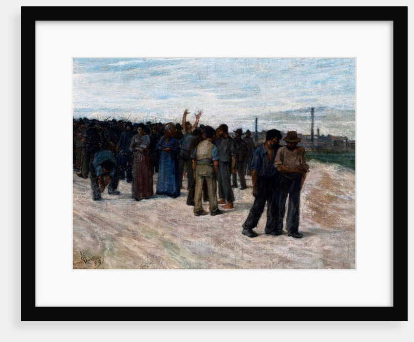 The Strike, 1889 by Plinio Nomellini