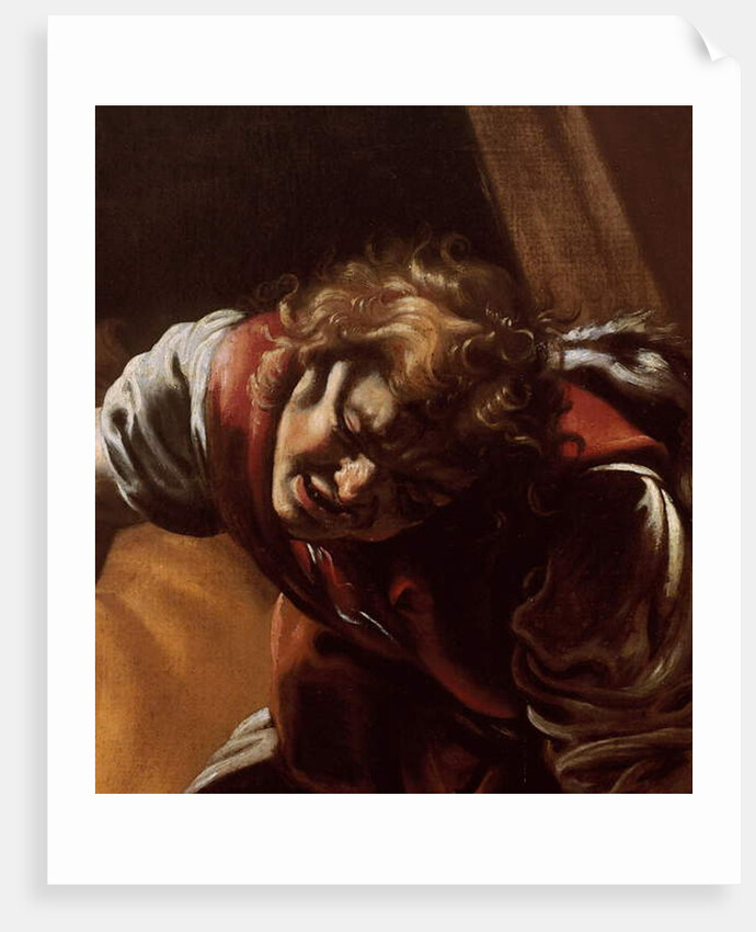 Detail of David from David and Goliath, 1609-10 by Orazio Borgianni