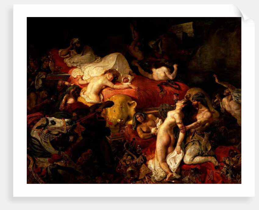 The Death of Sardanapalus, 1827 by Ferdinand Victor Eugene Delacroix