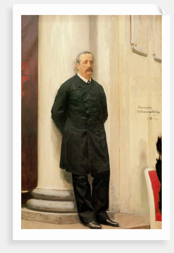 Portrait of Alexander Borodin, 1888 by Ilya Efimovich Repin