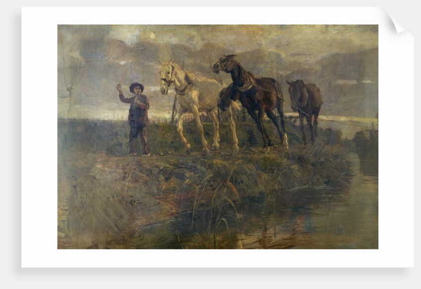 Towpath, 1905 by Ettore Tito