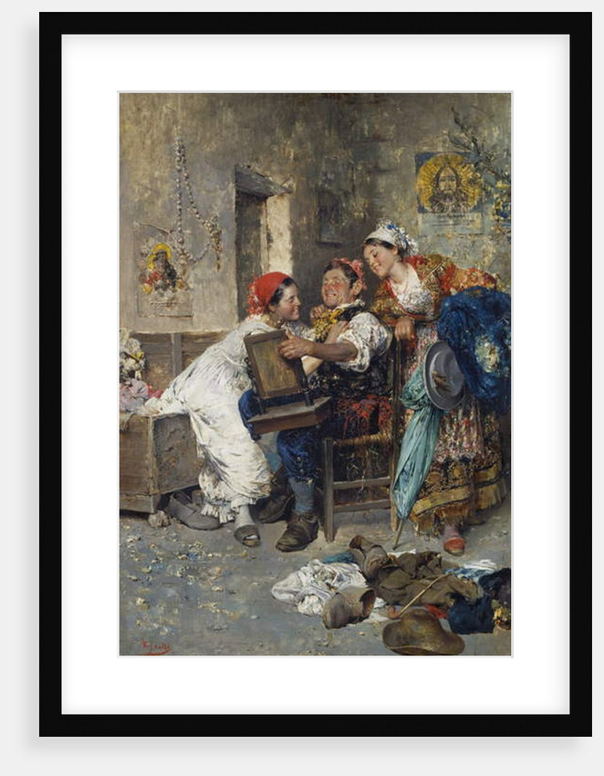 Gypsies, man with two women, 1912 by Vicenzo Irolli