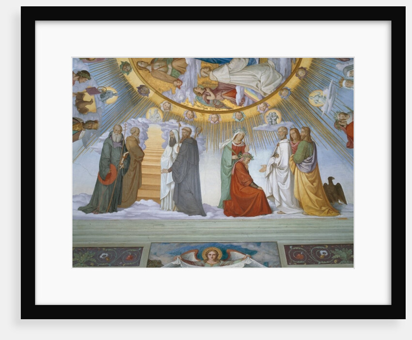 Scene from 'the Heavens of the Blessed and the Empyrean', Dante Room by Philipp Veit