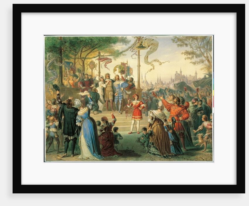 The Feast of St. John, Scene 5 from 'Die Meistersinger' by Richard Wagner, 1888 by Michael Echter