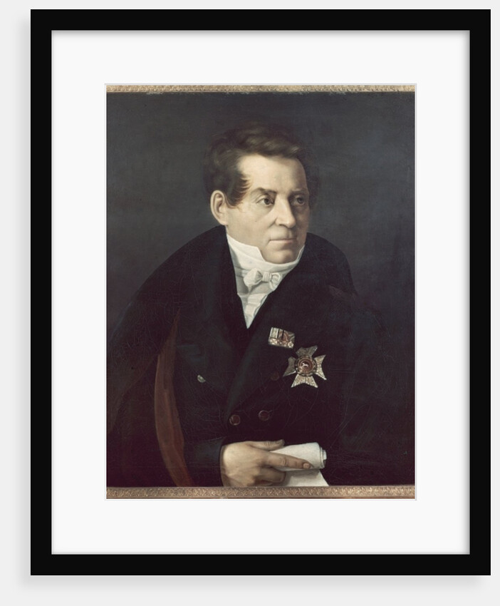 Portrait of August Wilhelm von Schlegel, 19th century by Adolf Hohneck