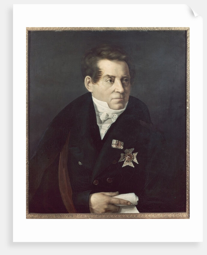 Portrait of August Wilhelm von Schlegel, 19th century by Adolf Hohneck