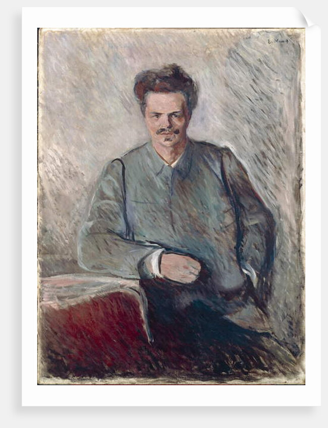 Portrait of Johan August Strindberg by Edvard Munch