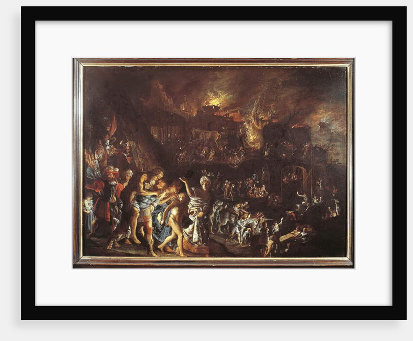 The Burning of Troy, c. 1604 by Adam Elsheimer