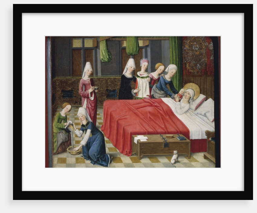 Birth of the Virgin, 1485 by Master of the Aachen Altar