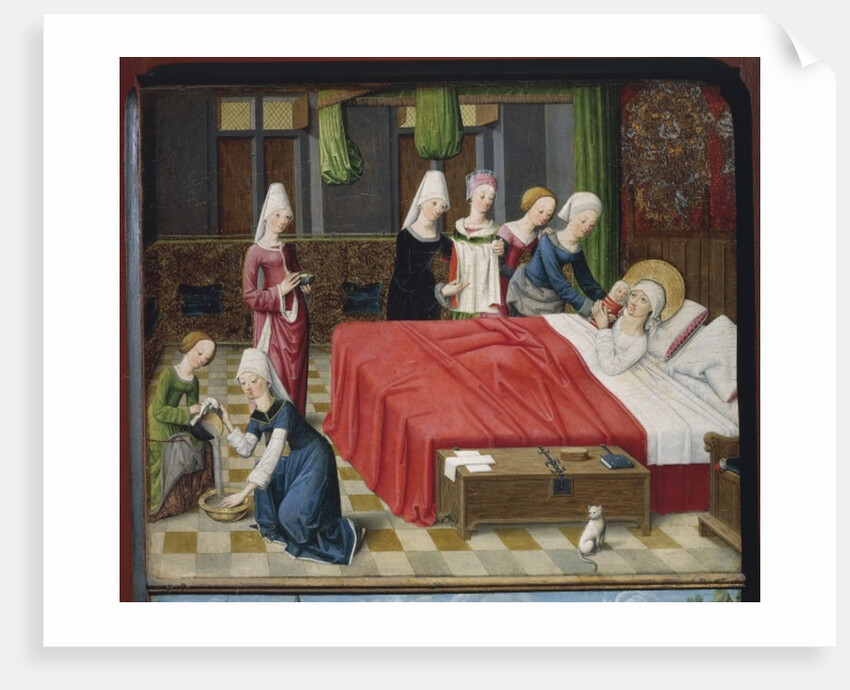 Birth of the Virgin, 1485 by Master of the Aachen Altar