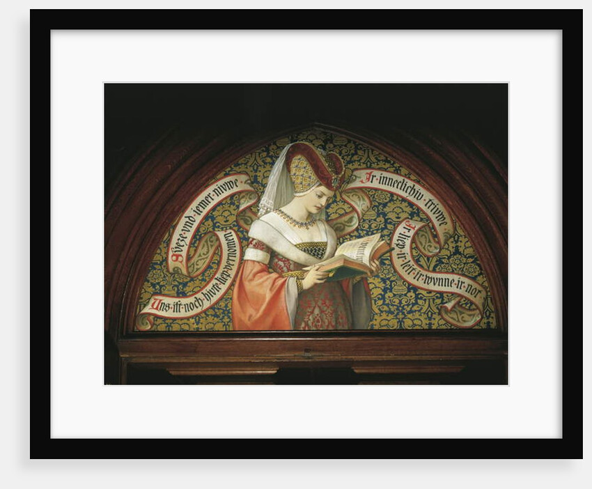 Lady reading 'Tristan and Isolde' by German School