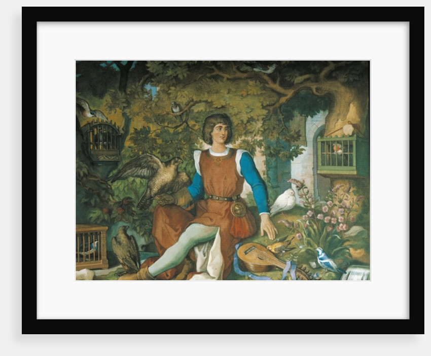 Portrait of Walther von der Vogelweide by Eduard Ille