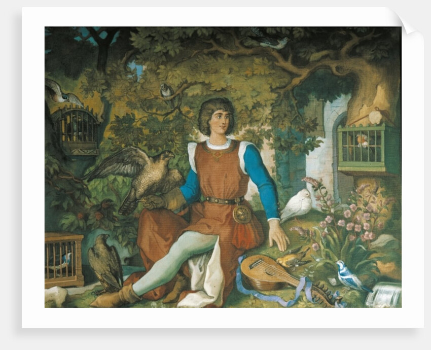 Portrait of Walther von der Vogelweide by Eduard Ille