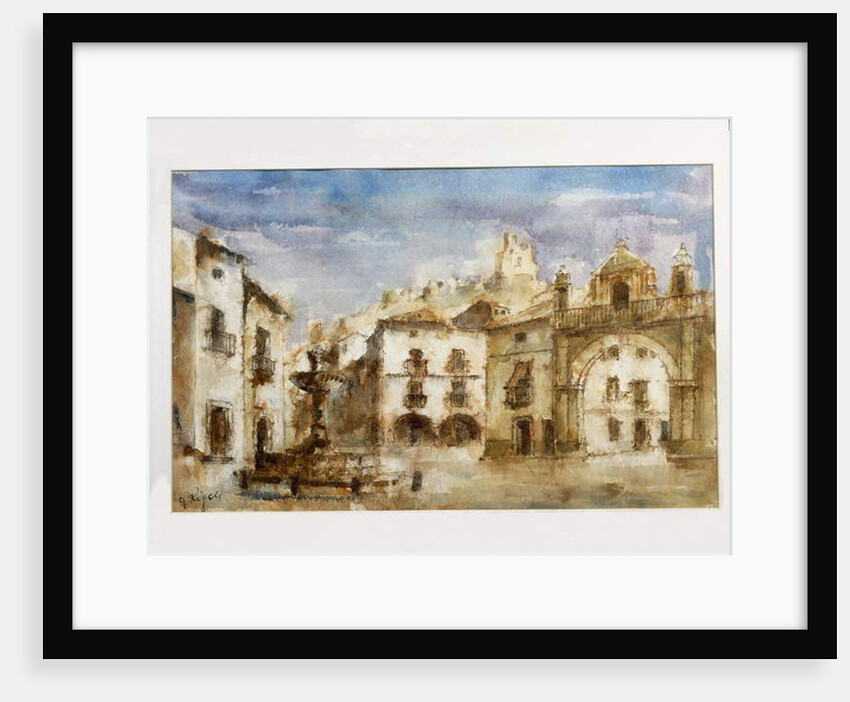 Set design for 'The Barber of Seville' by Gioachino Rossini by G Rigon