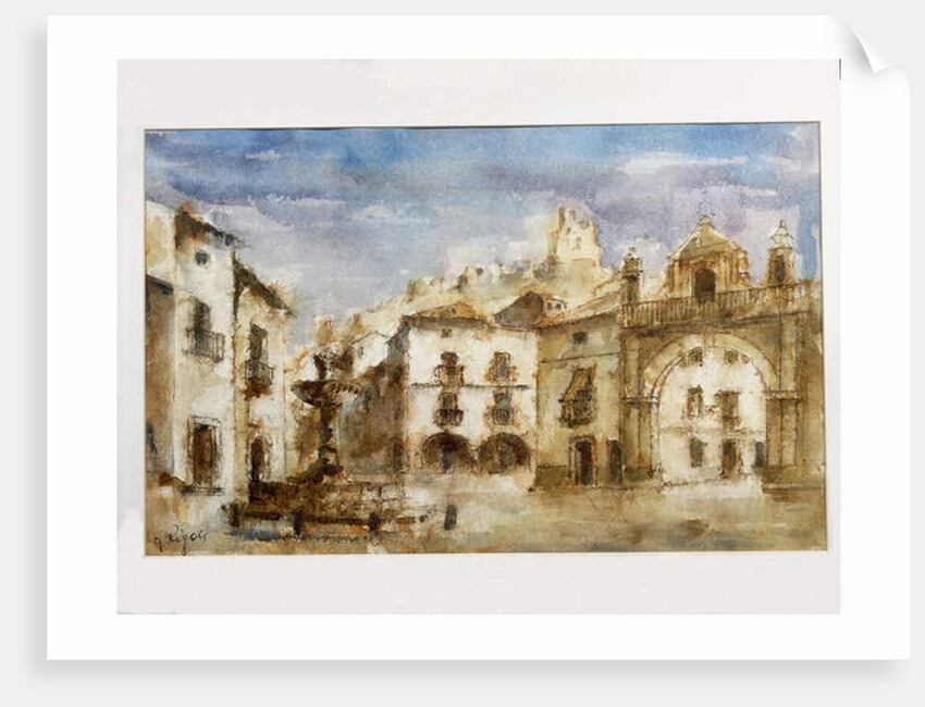 Set design for 'The Barber of Seville' by Gioachino Rossini by G Rigon