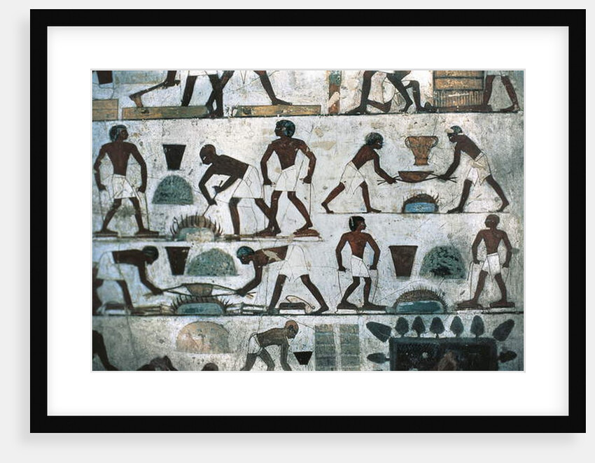 Foundry operations, South Wall of the Tomb of Rekhmire, New Kingdom by Egyptian 18th Dynasty