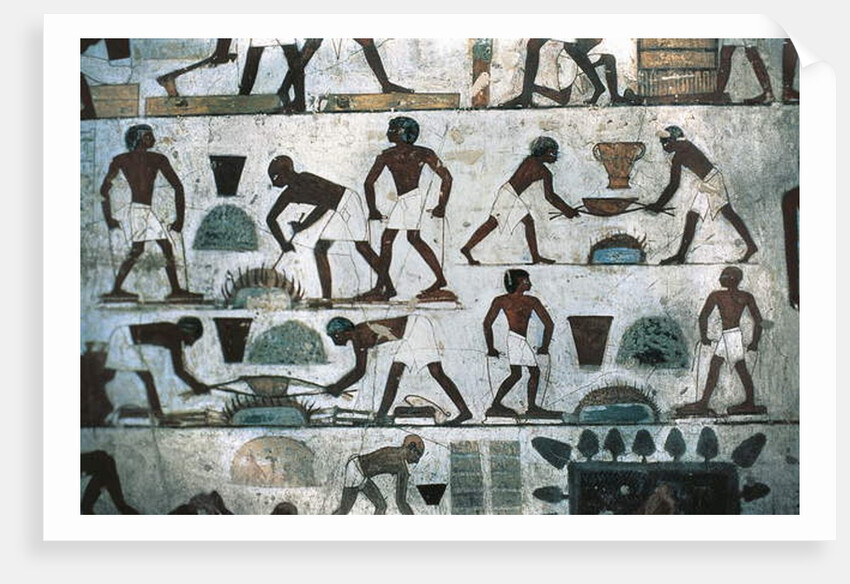Foundry operations, South Wall of the Tomb of Rekhmire, New Kingdom by Egyptian 18th Dynasty