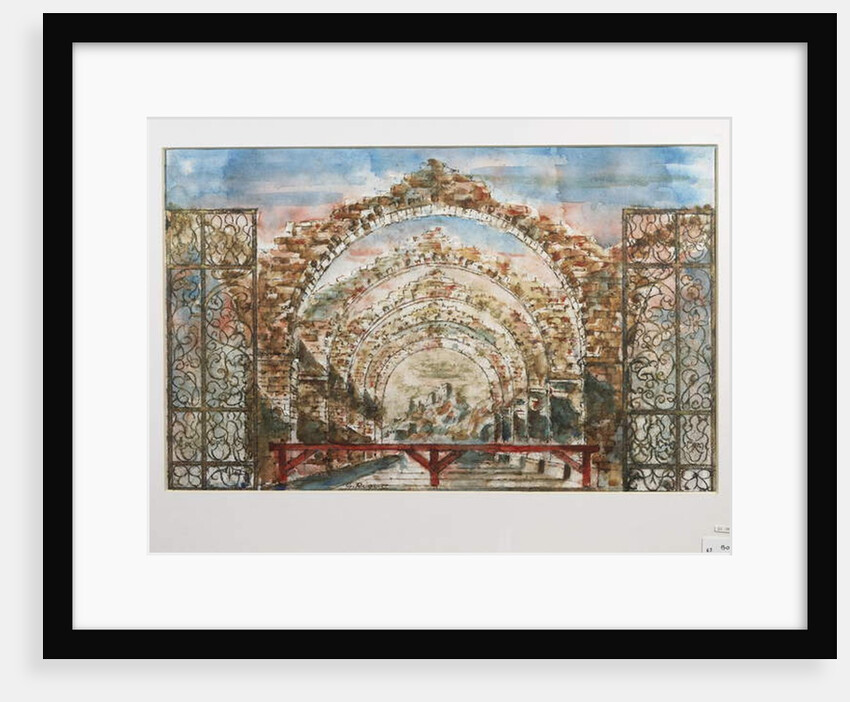 Set design for the ballet 'Bolero' by Maurice Ravel by G Rigon