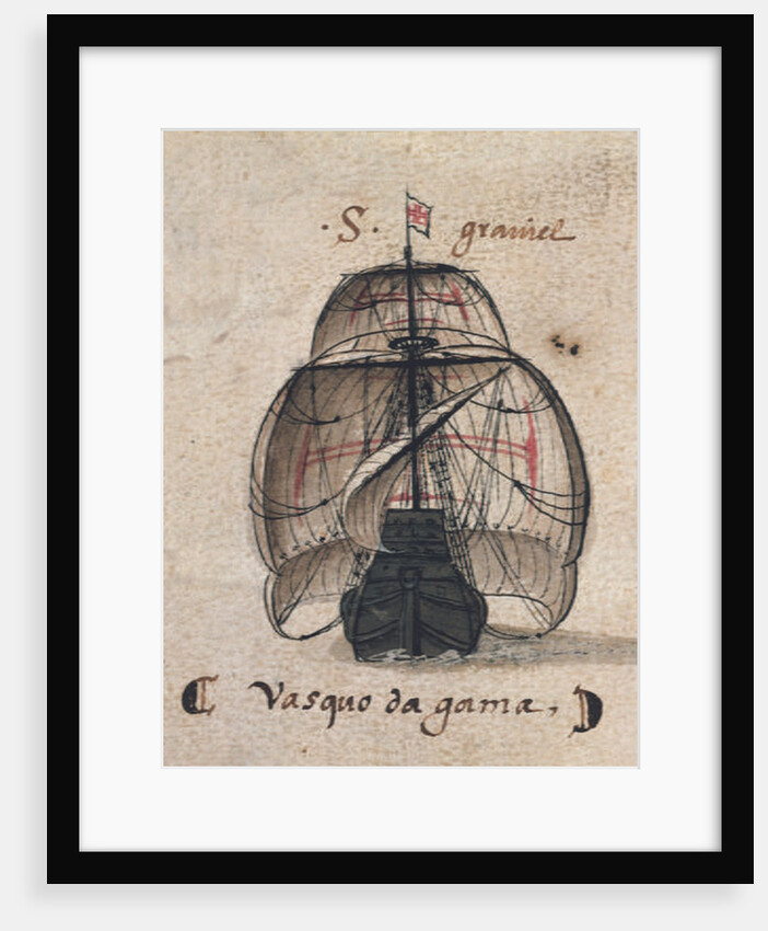 Vasco da Gama's Caravel by Portuguese School