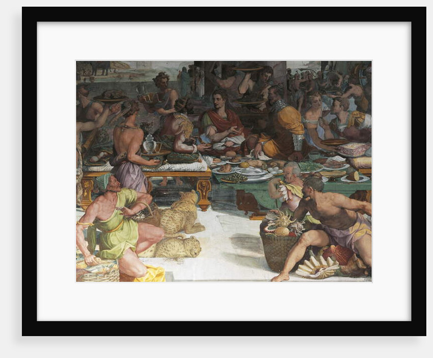 Julius Caesar receiving the tax of Egypt by Andrea del Sarto