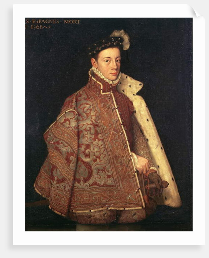 Portrait of Don Carlos, Prince of Asturias by Antonio Moro