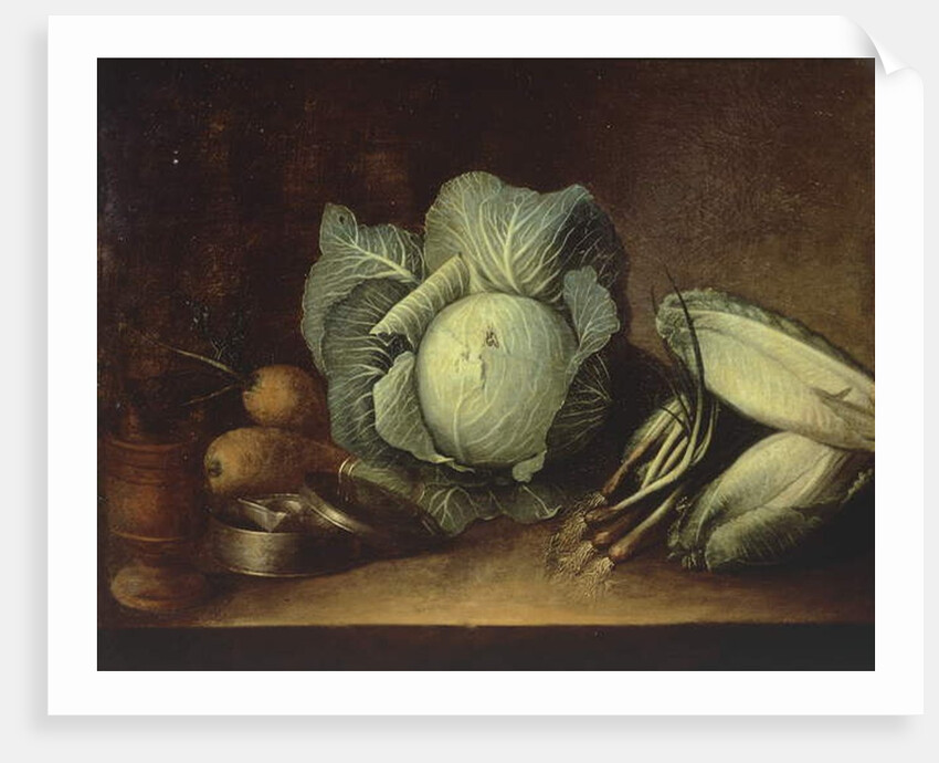 Still life with vegetables, 1739-40 by Francois Jouvenet