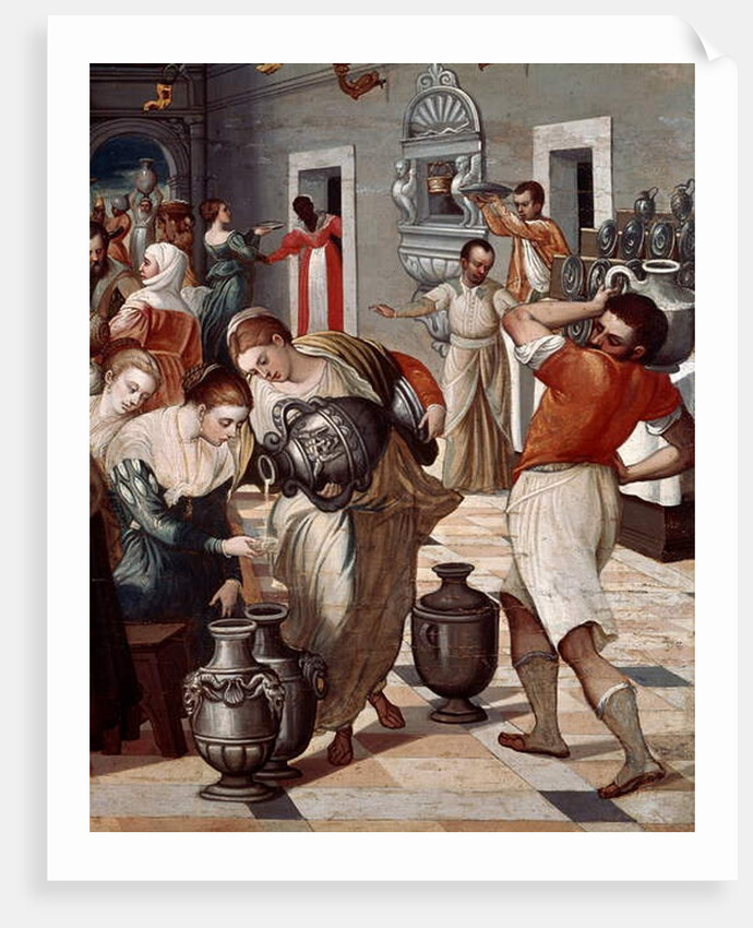 Marriage of Cana, Detail by Michael Damaskinos