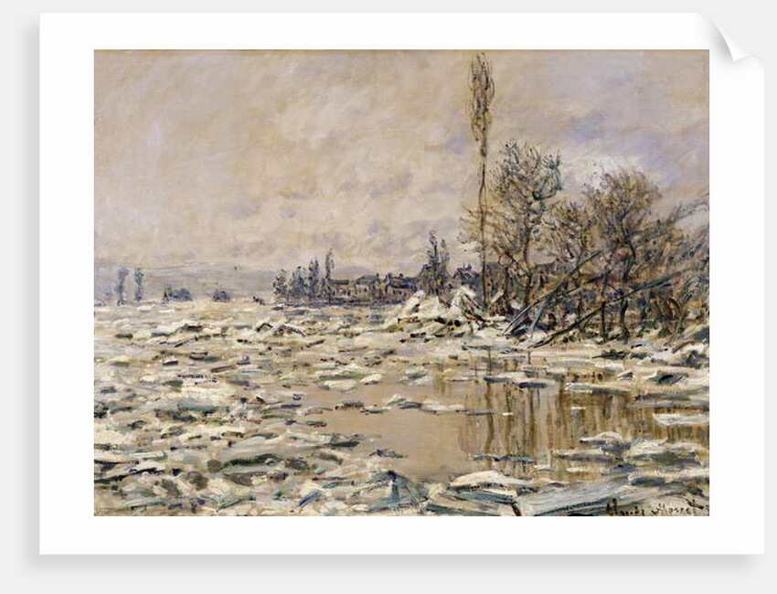 The Break-up of the Ice, 1880 by Claude Monet