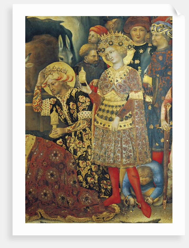 Adoration of the Magi detail of kings, 1423 by Gentile da Fabriano