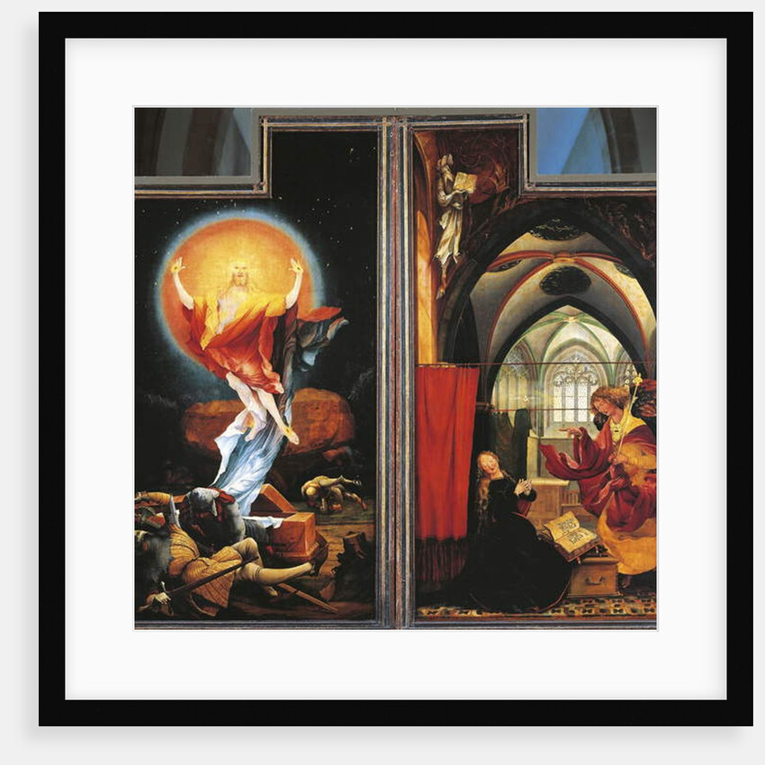 The Annunciation and Resurrection of Christ by Matthias (c.1480-1528) Grunewald