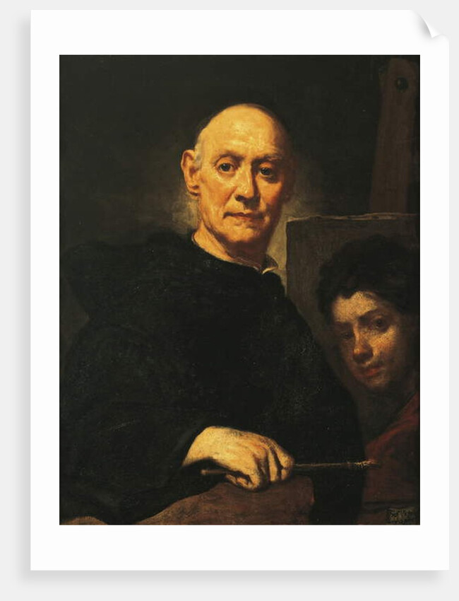 Self Portrait in the Act of Painting, 1732 by Giuseppe Ghislandi