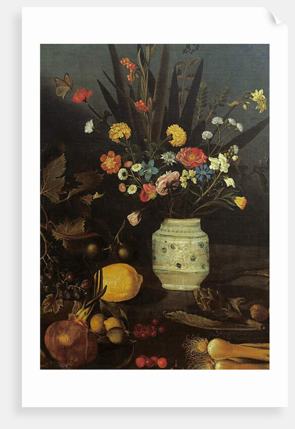 Still life with flowers and plants by Michelangelo Merisi da Caravaggio