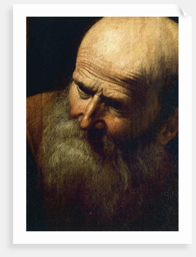 Face of Abraham by Michelangelo Merisi da Caravaggio