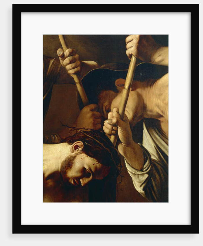 Face of Christ, The Crowning with Thorns, c.1603 by Michelangelo Merisi da Caravaggio