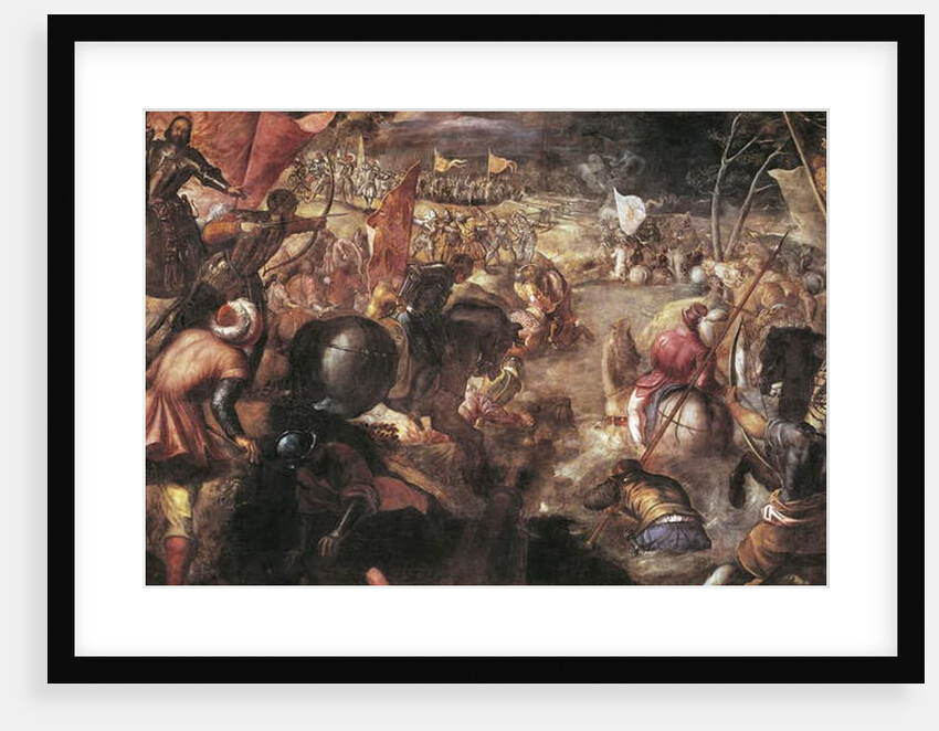 Francesco II Gonzaga Fighting in the Battle of Taro against Charles VIII of France in 1495, 1579 by Jacopo Robusti Tintoretto