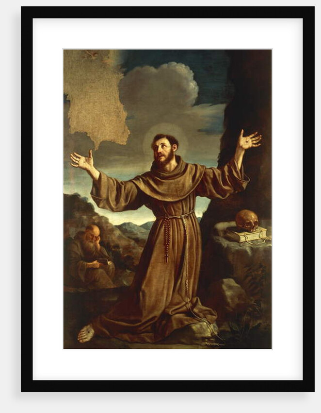 St. Francis of Assisi Receiving the Stigmata by Guercino (1591-1666)