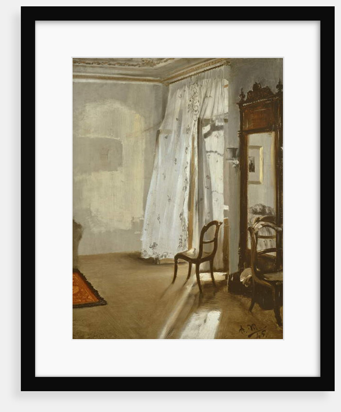 Room with balcony, 1845 by Adolph Friedrich Erdmann von Menzel