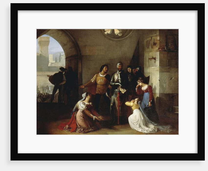 Peter Rossi, Imprisoned by the Scaligeri, 1818-20 by Francesco Hayez