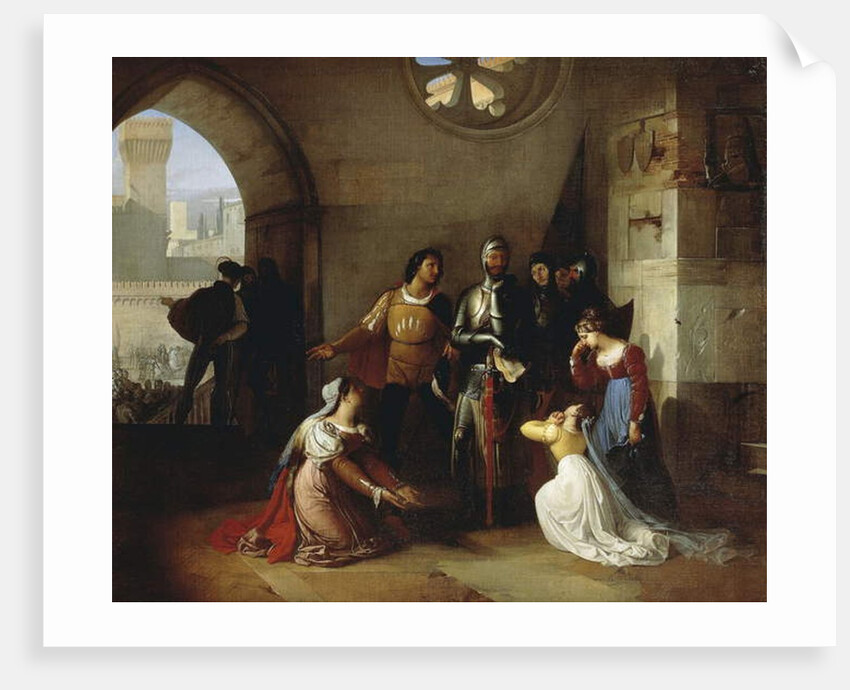 Peter Rossi, Imprisoned by the Scaligeri, 1818-20 by Francesco Hayez