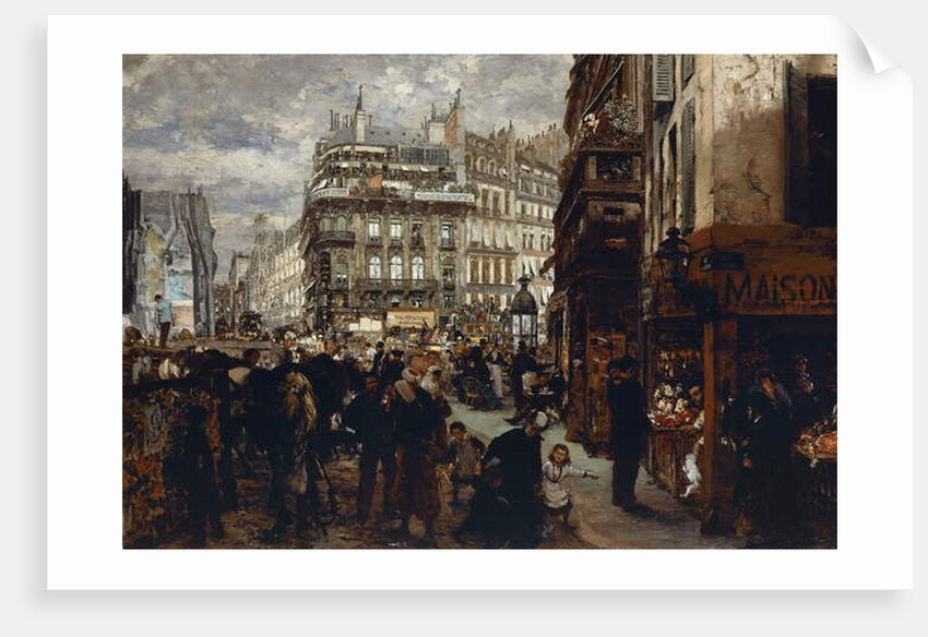 A week day in Paris, 1869 by Adolph Friedrich Erdmann von Menzel