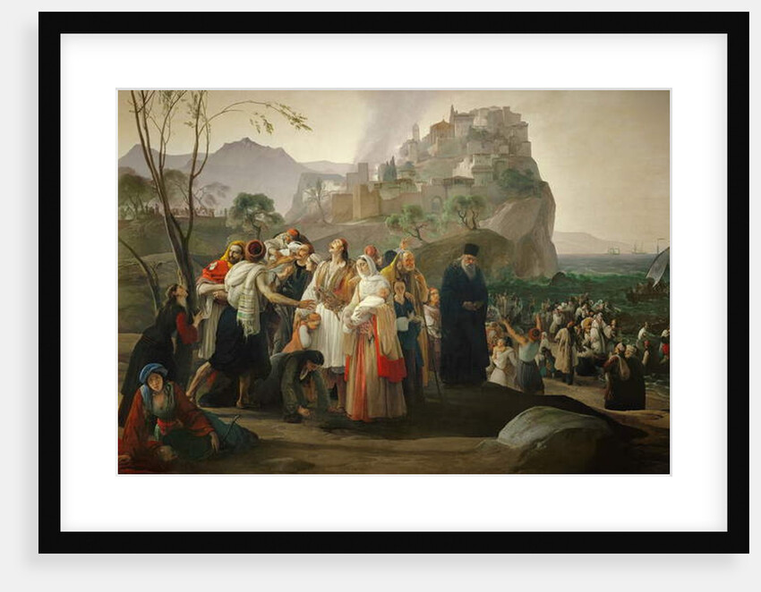 Refugees of Parga, 1826-31 by Francesco Hayez